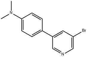 [4-(5-Bromo-pyridin-3-yl)-phenyl]-dimethyl-amine Struktur