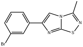 6-(3-Bromo-phenyl)-3-methyl-imidazo[1,2-d][1,2,4]thiadiazole Struktur