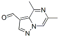 Pyrazolo[1,5-a]pyrazine-3-carboxaldehyde, 4,6-dimethyl- (9CI) Structure