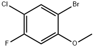 1-Bromo-5-chloro-4-fluoro-2-methoxybenzene Struktur