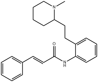 (2E)-N-[2-[2-(1-Methyl-2-piperidinyl)ethyl]phenyl]-3-phenyl-2-propenaMide, 951155-18-3, 結(jié)構(gòu)式