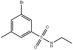 N-ETHYL 3-BROMO-5-METHYLBENZENESULFONAMIDE 結(jié)構(gòu)式