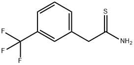 2-[3-(Trifluoromethyl)phenyl]ethanethioamide, 3-(2-Amino-2-thioxoethyl)benzotrifluoride Struktur