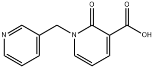 2-oxo-1-(pyridin-3-ylmethyl)-1,2-dihydropyridine-3-carboxylic acid Struktur