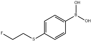 4-(2-Fluoro-ethylsulfanyl)-benzeneboronic acid Struktur