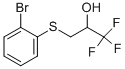 3-(2-Bromo-phenylsulfanyl)-1,1,1-trifluoro-propan-2-ol Struktur