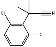 2-(2,6-Dichlorophenyl)-2-methylpropanenitrile Struktur
