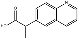 2-(喹啉-6-基)丙酸 結(jié)構(gòu)式