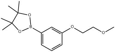2-[3-(2-メトキシエトキシ)フェニル]-4,4,5,5-テトラメチル-1,3,2-ジオキサボロラン 化學構(gòu)造式