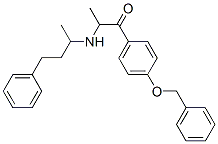 1-[4-(BENZYLOXY)PHENYL]-2-[(4-PHENYLBUTAN-2-YL)AMINO]PROPAN-1-ONE Struktur