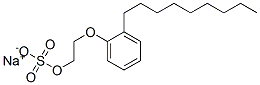 sodium 2-(nonylphenoxy)ethyl sulphate Struktur