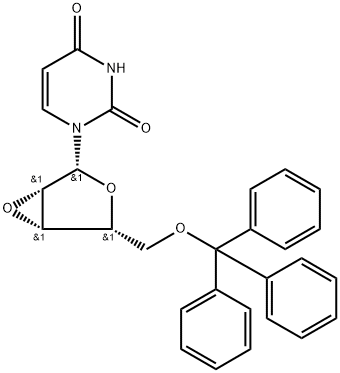 5’-O-Trityluridine-2’,3’-lyxo-epoxide Struktur