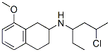 8-methoxy-2-(N-2'-chloropropyl-N-propyl)aminotetralin Struktur