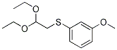 Benzene, 1-[(2,2-diethoxyethyl)thio]-3-Methoxy- Struktur