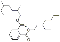 3-ethylheptyl 2,5-dimethylheptyl phthalate  Struktur