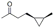 2-Butanone, 4-(2-methylcyclopropyl)-, cis- (9CI) Struktur