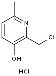 2-(氯甲基)-6-甲基吡啶-3-醇鹽酸鹽 結(jié)構(gòu)式