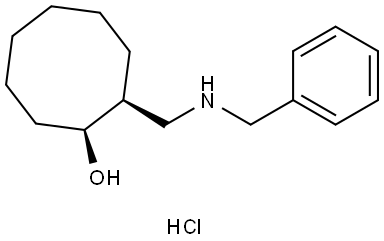 CIS-2-BENZYLAMINOMETHYL-1-CYCLOOCTANOL HYDROCHLORIDE Struktur