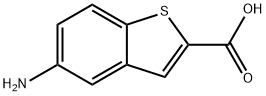 5-AMINO-1-BENZOTHIOPHENE-2-CARBOXYLIC ACID Struktur