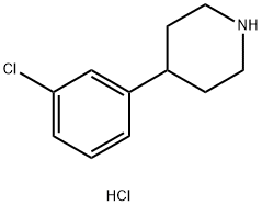4-(3-CHLOROPHENYL)PIPERIDINE HYDROCHLORIDE Struktur