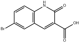 6-BROMO-2-HYDROXY-QUINOLINE-3-CARBOXYLIC ACID Struktur