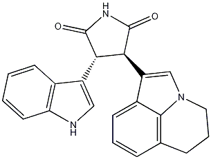 (3R,4R)-3-(5,6-dihydro-4H-pyrrolo[3,2,1-ij]quinolin-1-yl)-4-(1H-indol-3-yl)pyrrolidine-2,5-dione