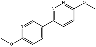 3-甲氧基-6-(6-甲氧基吡啶-3-基)噠嗪 結(jié)構(gòu)式