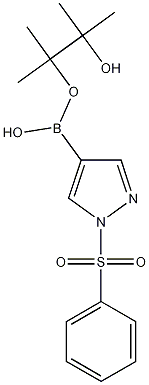 1-(Benzenesulfonyl)-1H-pyrazole-4-boronic acid pinacol ester Struktur