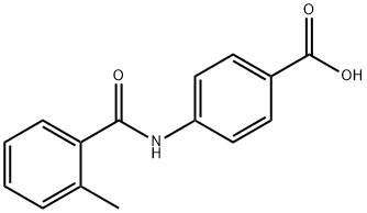 4-(2-甲基苯甲酰胺基)苯甲酸 結(jié)構(gòu)式
