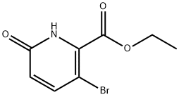 Ethyl 3-bromo-6-hydroxypyridine-2-carboxylate Struktur
