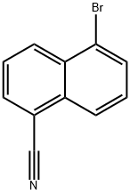 5-Bromonaphthalene-1-carbonitrile Struktur