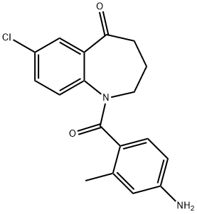 1-(4-氨基-2-甲基苯甲?；?-7-氯-1,2,3,4-四氫-5H-1-苯并氮雜卓-5-酮