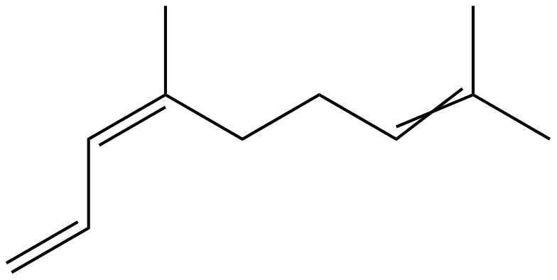 (Z)-4,8-Dimethyl-1,3,7-nonatriene Struktur