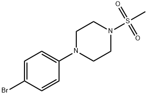 1-(4-BROMOPHENYL)-4-(METHYLSULFONYL)PIPERAZINE, 357647-98-4, 結構式