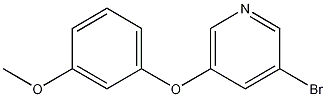 3-Bromo-5-(3-methoxyphenoxy)pyridine Struktur