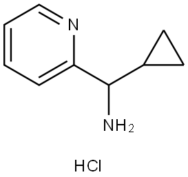 cyclopropyl(pyridin-2-yl)methanamine hydrochloride Struktur