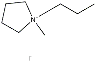 N-丙基-N-甲基吡咯烷碘鹽 結(jié)構(gòu)式