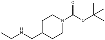 4-[(乙基氨基)甲基]哌啶-1-甲酸叔丁酯 結(jié)構式