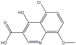 5-Chloro-4-hydroxy-8-methoxyquinoline-3-carboxylic acid Struktur