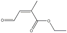 (Z)-ethyl 2-methyl-4-oxobut-2-enoate Struktur