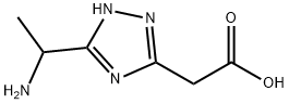 [5-(1-氨基-乙基)-4H-[1,2,4]噻唑-3-基]-乙酸鹽酸鹽 結(jié)構(gòu)式