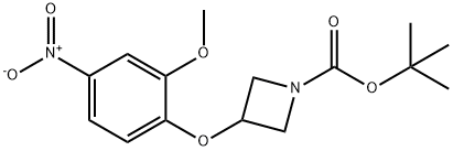tert-butyl 3-(2-methoxy-4-nitrophenoxy)azetidine-1-carboxylate Struktur
