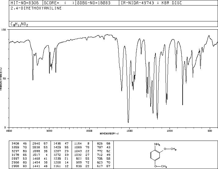 2,4-Dimethoxyaniline(2735-04-8) IR1