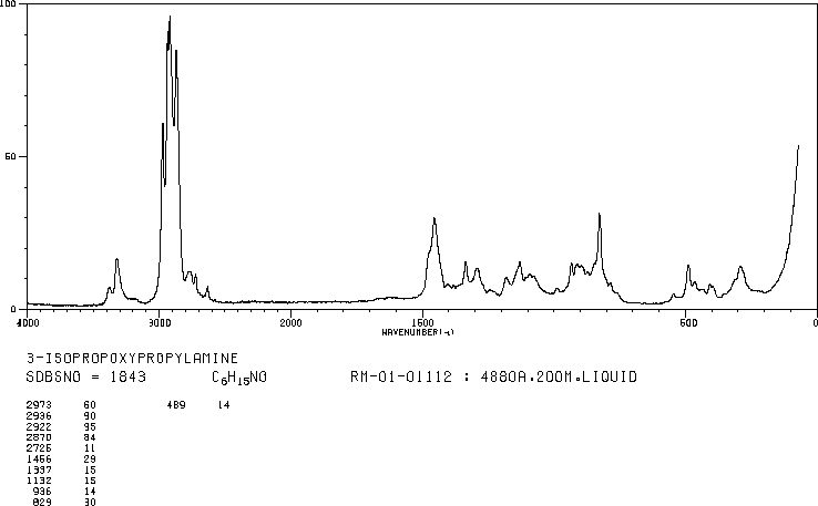 3-Isopropoxypropylamine(2906-12-9) IR1