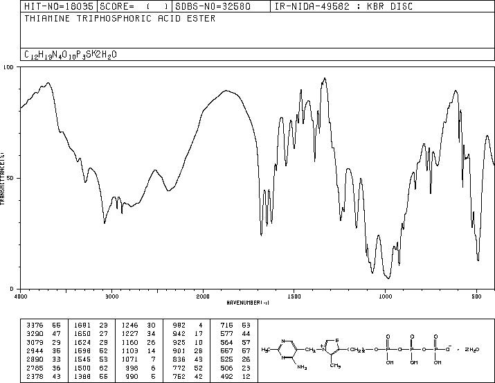 Thiamine Triphosphate(3475-65-8) IR2