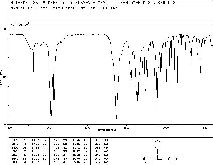 N,N'-Dicyclohexyl-4-morpholinecarboxamidine (4975-73-9) IR2