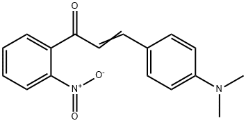 3-[4-(DIMETHYLAMINO)PHENYL]-1-(2-NITROPHENYL)PROP-2-EN-1-ONE Struktur