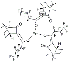 ERBIUM TRIS[3-(HEPTAFLUOROPROPYLHYDROXYMETHYLENE)-(-)-CAMPHORATE] Struktur