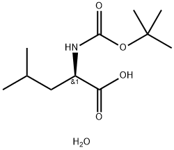BOC-D-LEU-OH H2O Structure