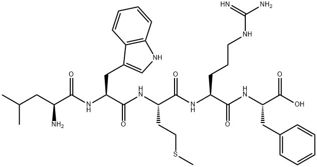 H-LEU-TRP-MET-ARG-PHE-OH 結(jié)構(gòu)式
